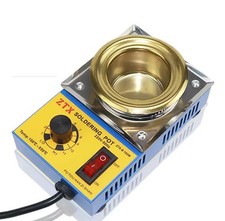 Fornello di Fusione Stagno Crogiolo Fusore 550 C° 160W per Stagnare Fili di Rame