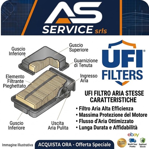 Filtro aria ufi 3039500 - 3039500, bmw