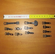 Rivarossi HO ricambi ganci ad anello in metallo vari 12 pezzi busta n19