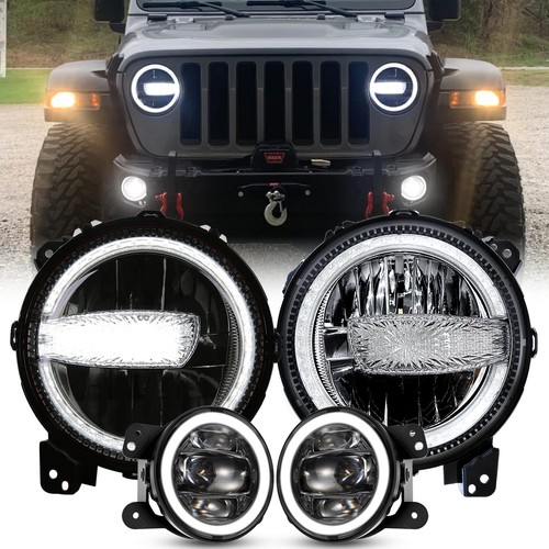 Set fendinebbia led drl 4 - 9",