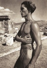 Cartolina Leni Riefenstahl "Torch Runner, Anatol, Olympia Film" 1938 come nuova