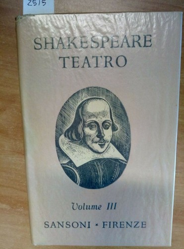 Shakespeare teatro volume - shakespeare,