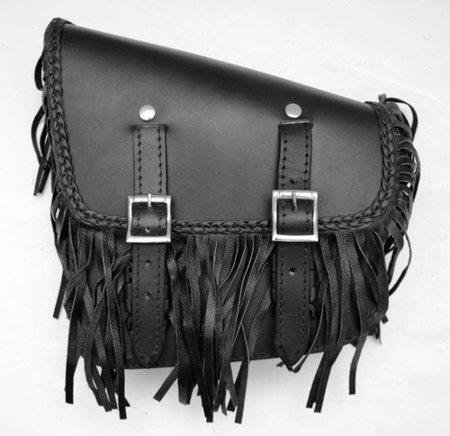 Borsa laterale cuoio - laterale, nero