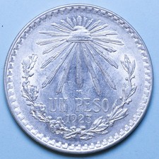 MESSICO PESO 1923 SPL ARGENTO
