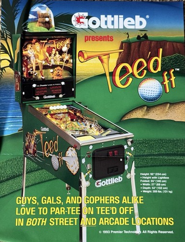 Gottlieb pinball depliant - gottlieb,