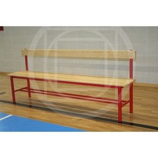 Panca spogliatoio con seduta e schienale,  da 2 mt, Morale Sport, s852