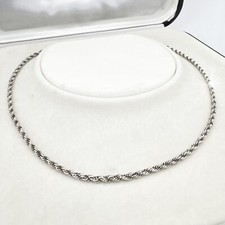 Collana da donna in argento 925 girocollo catena vintage collier a torchon