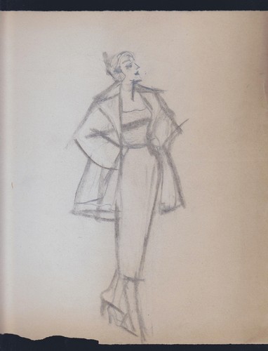 Disegno matita moda figurino - disegno,