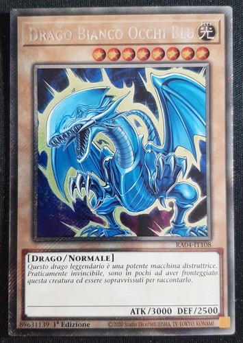 Drago bianco occhi blu - bianco,