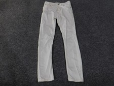 Zara Jeans Uomo 30 Bianco Slim