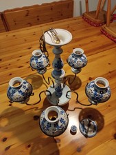 Lampadario vintage ceramica - lampadario,