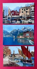 3 cartoline Lago di Garda in Italia 1920/30 circa Porto di Torbola e Riva (168212