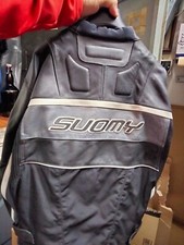 giacca moto Suomy in pelle taglia 54 