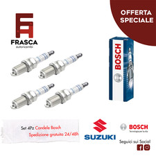 Candele Bosch Suzuki Baleno 1.6i 16V 4x4 98 CV 1.3i 16V 85 CV