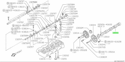 13001 7f400 albero camme - albero, a