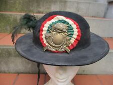 CAPPELLO DA BERSAGLIERE VAIRA X BAMBINO COLLEGIO MILITARE FINE '800 CON SUE FOTO