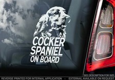 Adesivo auto Cocker Spaniel -