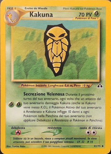 Pokemon carta kakuna - kakuna, 41/75