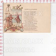 G8964 ILLUSTRATORE FAVOLA DE LA FONTAINE L’HUITRE ET LES PLAIDEURS 1910 STORCK
