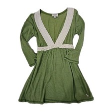 Abercrombie Babydoll Vintage Green And White  Y2K