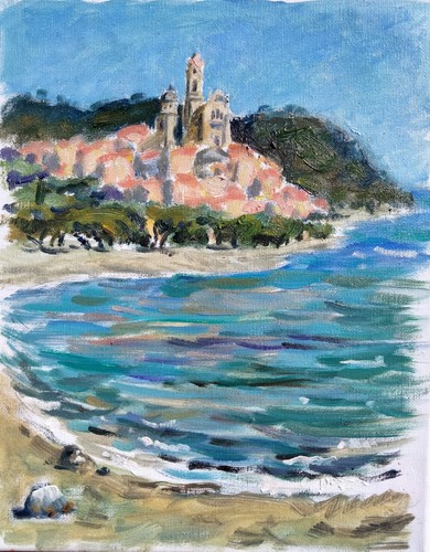 Quadro olio tela vista - olio,
