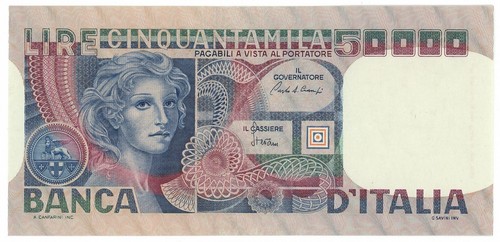 50000 lire banca - 50000,