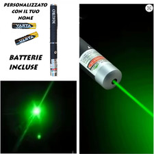 PUNTATORE LASER VERDE PROFESSIONALE ASTRONOMICO PERSONALIZZATA + BATTERIE VARTA