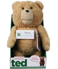 Peluche orso parlante Ted Movie orso esplicito con bocca in movimento 12 frasi NUOVO