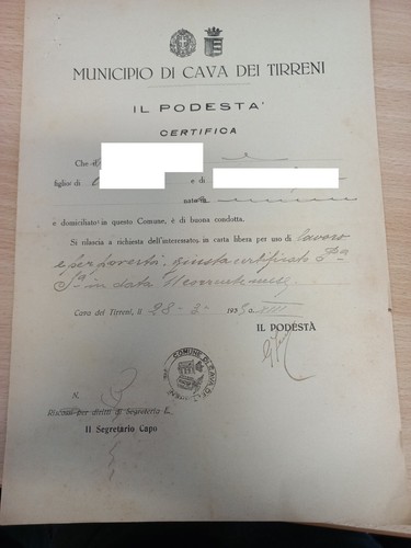 Documento cava dei - dei, tirreni