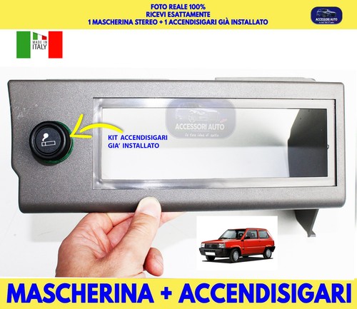 Mascherina grigia autoradio - mascherina,