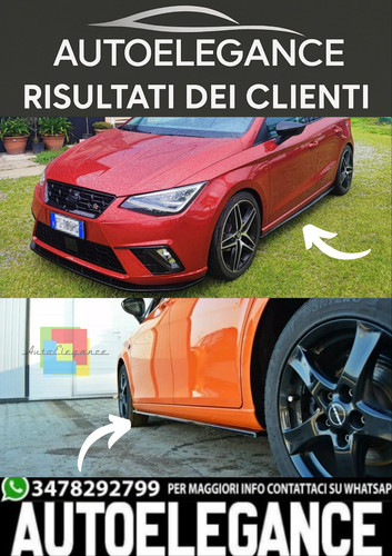 Seat leon splitter - leon, nero