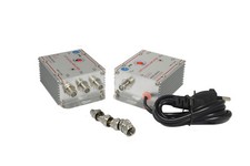 Amplificatore Segnale TV Antenna DVB-T 1 ingresso 3 uscite Sdoppiatore con Presa