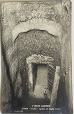Perugia L’Umbria Illustrata Tilli  n.239 Ingresso Ipogeo Etrusco Rara Foto 1900