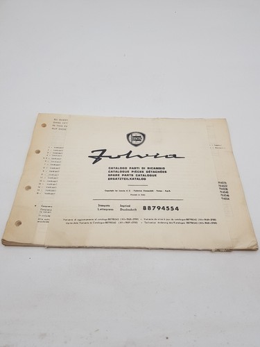 Manuale officina lancia fulvia - manuale,