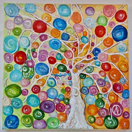 Quadro acrilico originale - , su