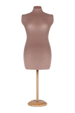 Busto miniatura donna Taglia L Velluto Rosa Blush 