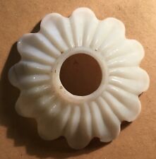 PIATTINO VETRO OPALINE_RICAMBIO PER LAMPADE O LAMPADARI_RACCOGLI CERA_ANTICO_FEB