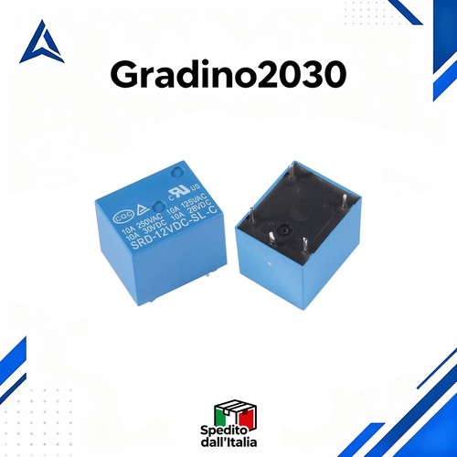Mini relè 12v pin - 12v,