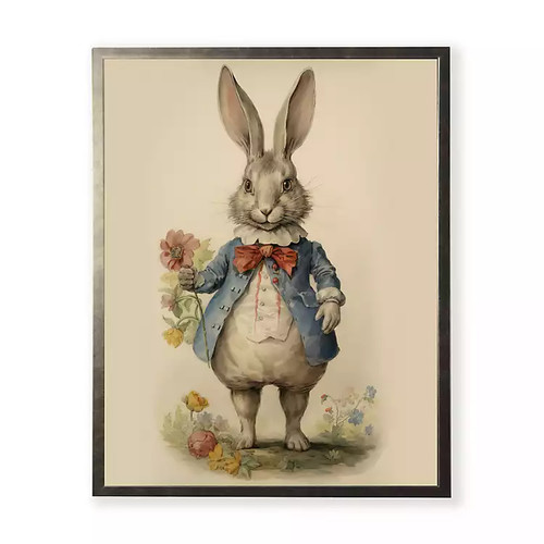 Poster coniglietto vintage
