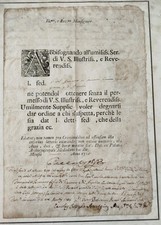 antico manoscritto Con Sigillo