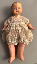 antico bambolotto? bambola? cartapesta paglia abito primi 900 poupee doll puppen