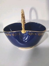 Cesto porcellana blu - cesto, in