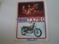 advertising Pubblicità 1972 MOTO YAMAHA TX 750