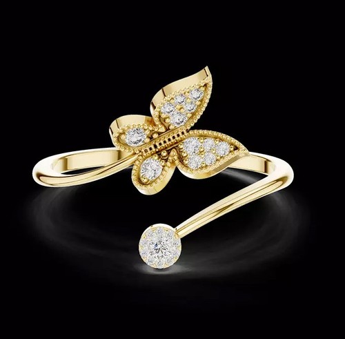 Anello farfalla incastro - farfalla, ad