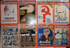 Raccolta 13 copertine Rivista Politica Cultura-L'Espresso- dal 1974 al 1978