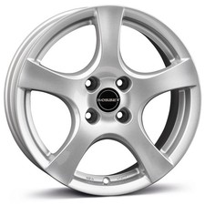 Cerchi Borbet F 6.0x15 ET40 4x100 SIL per Opel Adam Agila Corsa Karl Meriva Tigr