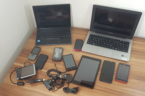 Collezione tablet cellulare