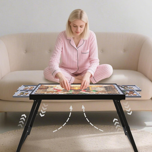 Tavolo puzzle regolabile con - tavolo,