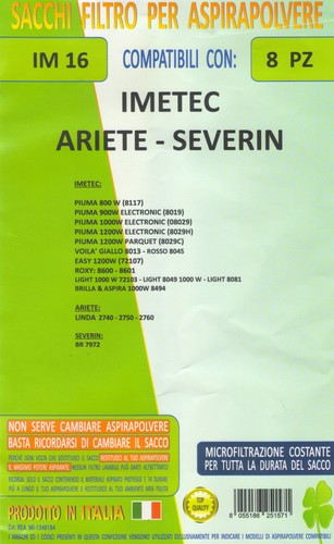 Sacchetti per aspirapolvere