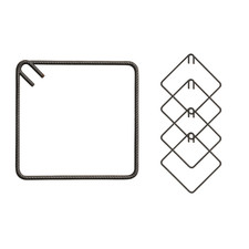 Staffe Armatura Ferro 35x35 cm